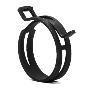 NORMACLAMP FBS DIN 3021 Spring Band Hose Clamp W1 - 12 mm Width Black